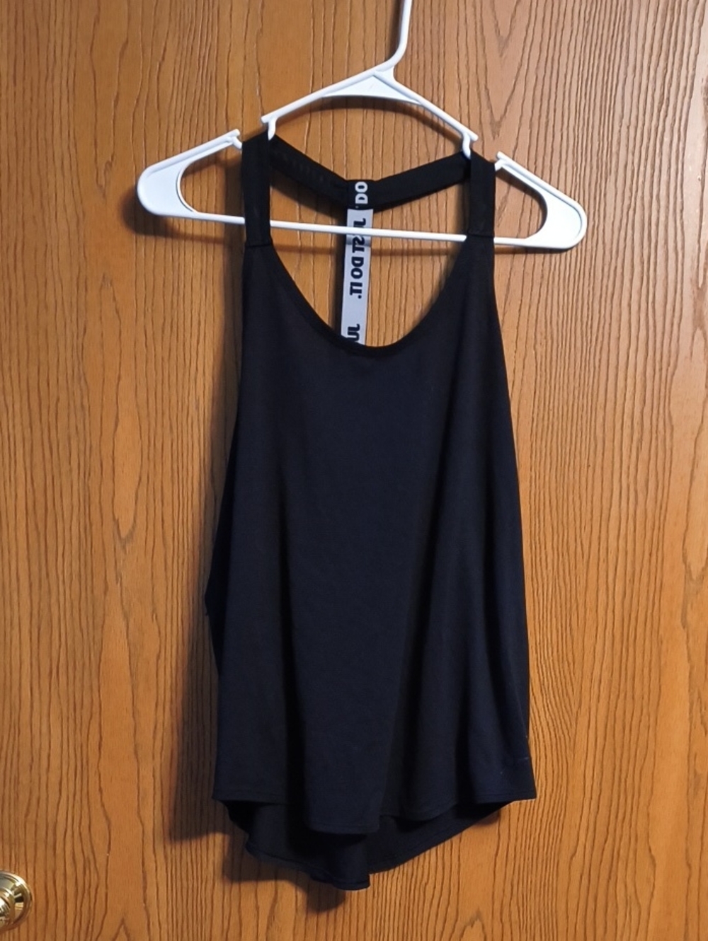 Nike Black Racerback Tank with Logo Strap